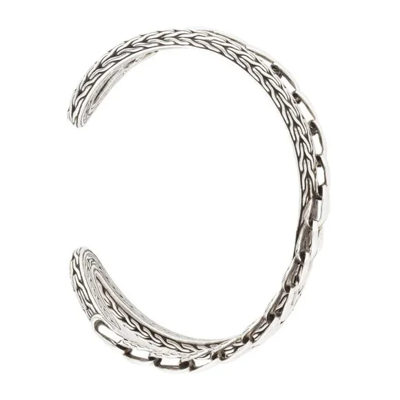 JOHN HARDY STERLING SILVER 925 BRAIDED CUFF BRACELET - Picture 7 of 8